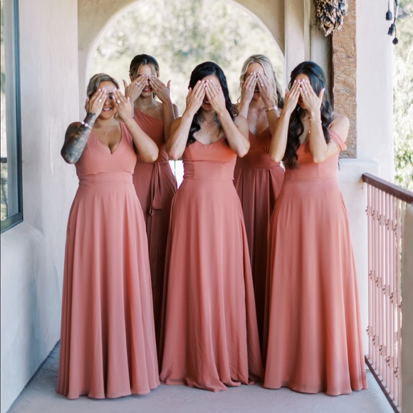 Dear Cleo Sarah bridesmaid dress in Amber - Picture 2 of 3